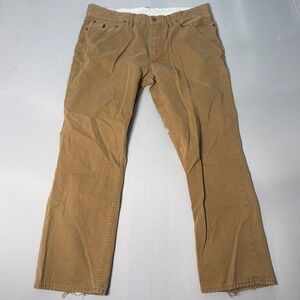 Polo Ralph Lauren Authentic Dungarees Mens 38x30 Tan Cotton Canvas Pants 587